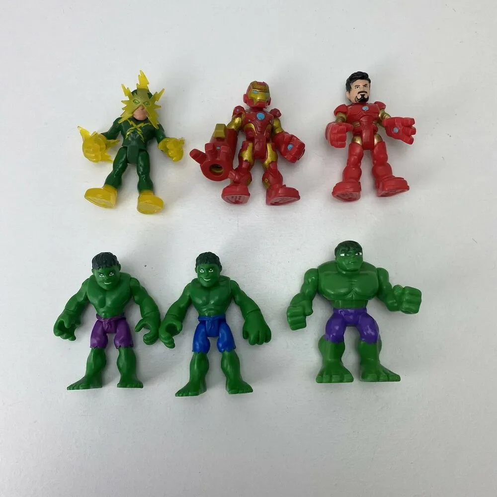 Imaginext Playskool Marvel Superheros Iron Man Hulk Electro Action Figures